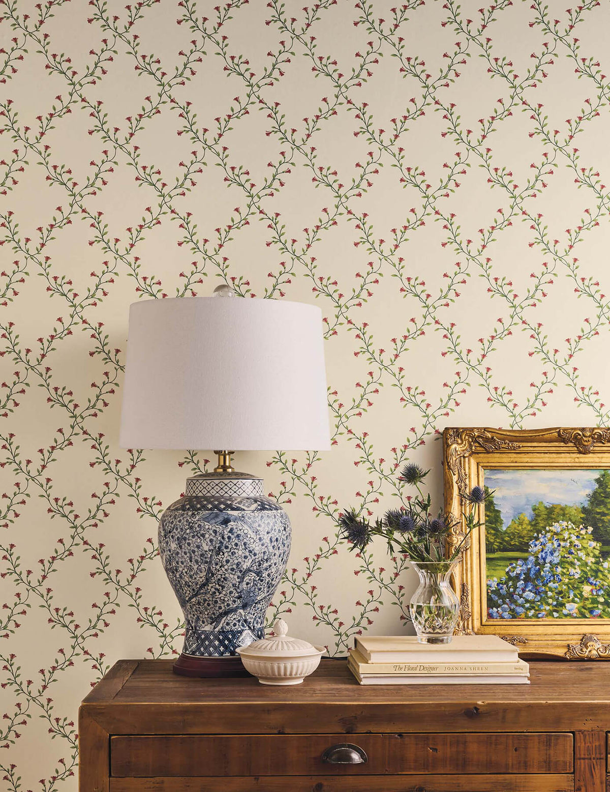 Rifle Paper Co. Bellflower Wallpaper - Beige