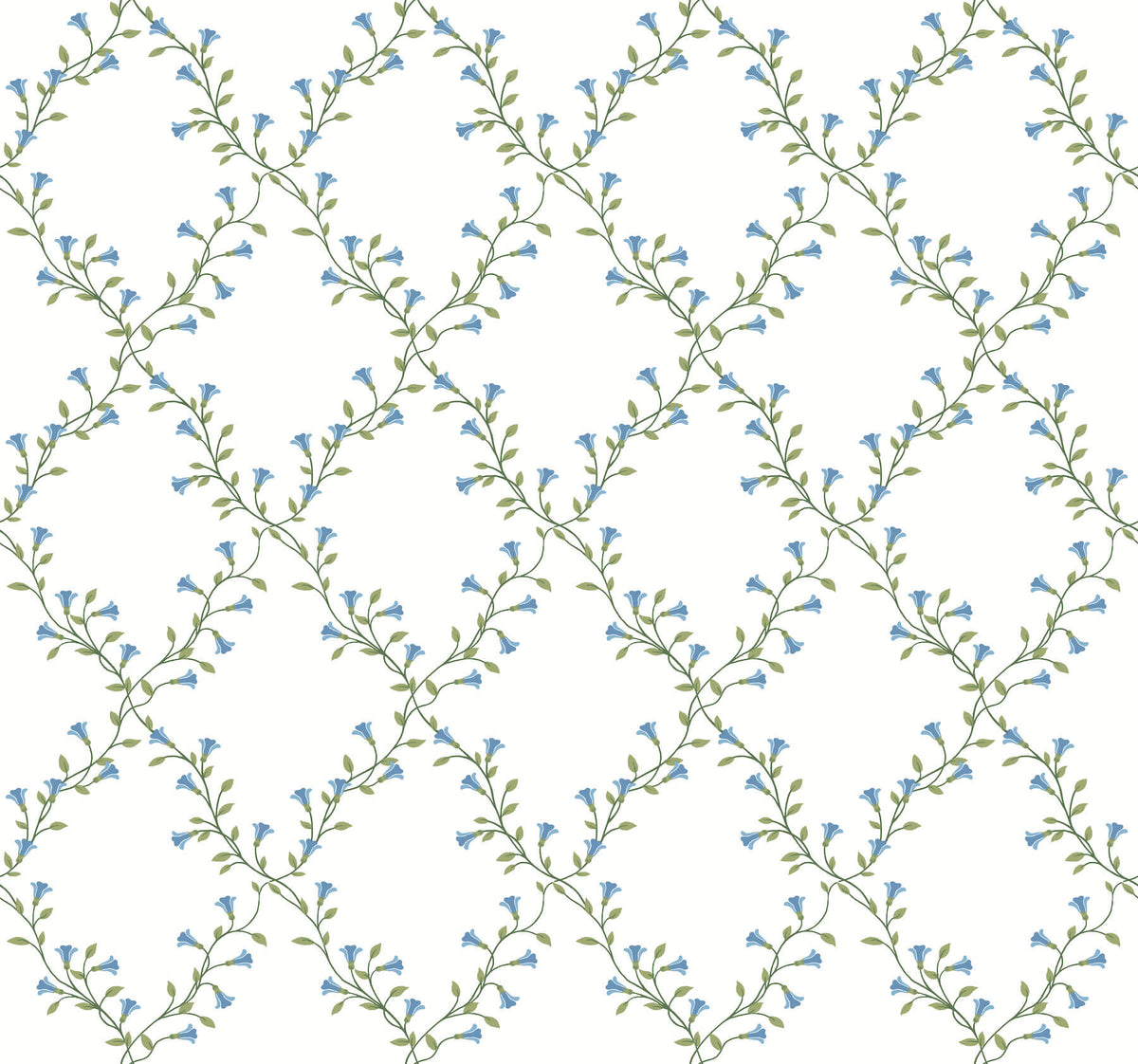 Rifle Paper Co. Bellflower Wallpaper - White