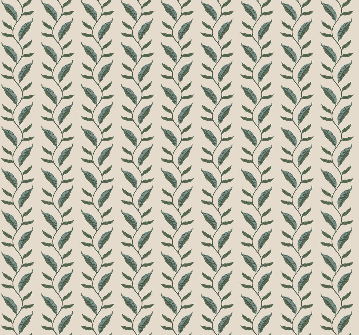 Rifle Paper Co. Seagrass Wallpaper Sample - Emerald & Linen