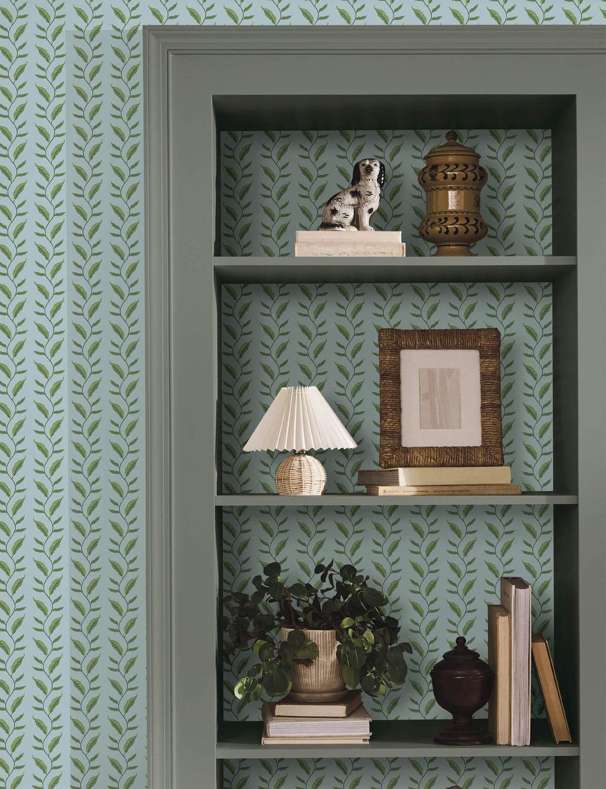 Rifle Paper Co. Seagrass Wallpaper Sample - Blue