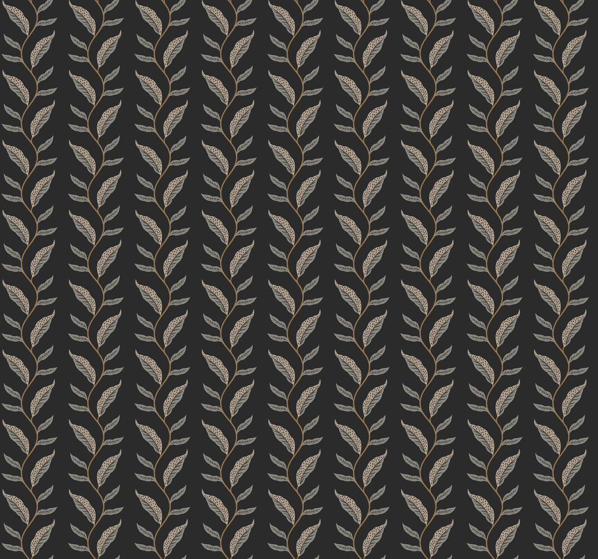 Rifle Paper Co. Seagrass Wallpaper Sample - Black