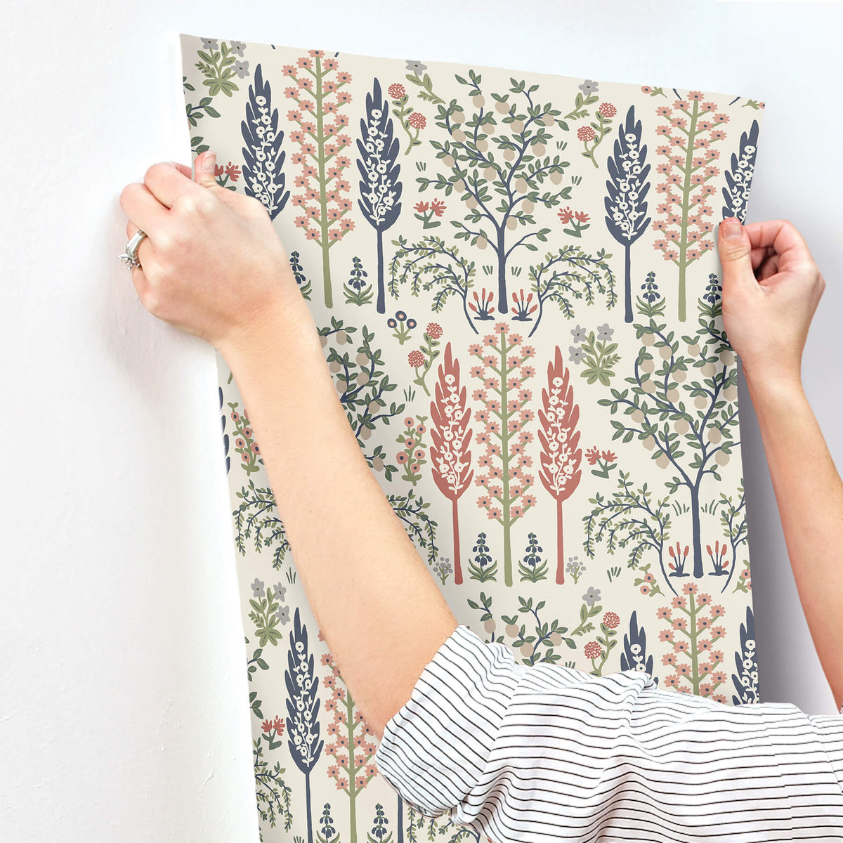 Rifle Paper Co. Fenna Wallpaper Sample - Cream Multi