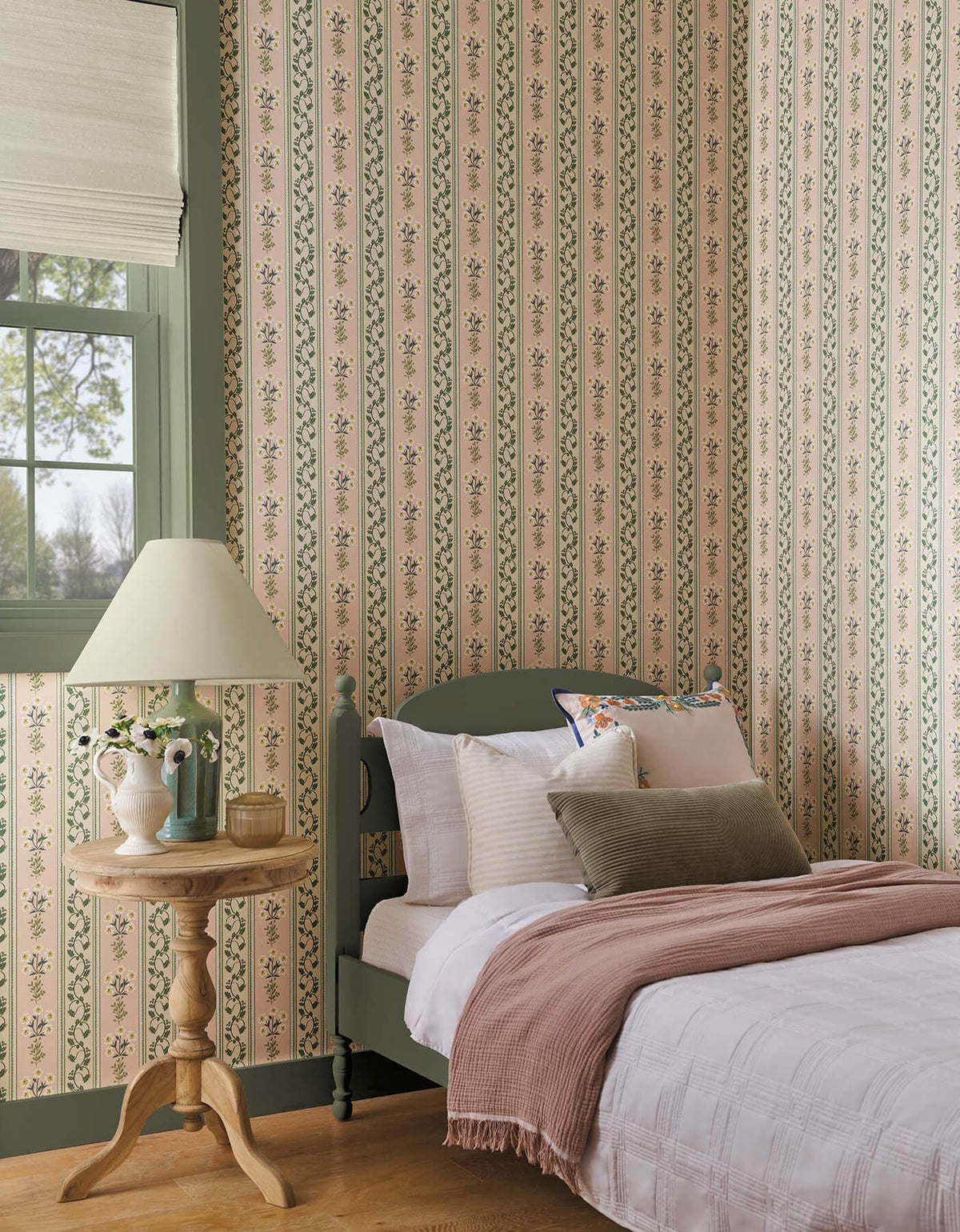 Rifle Paper Co. Portico Wallpaper Sample - Blush