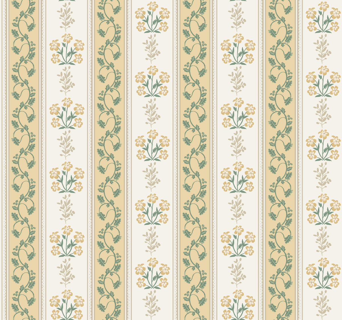 Rifle Paper Co. Portico Wallpaper Sample - Gold & Cream