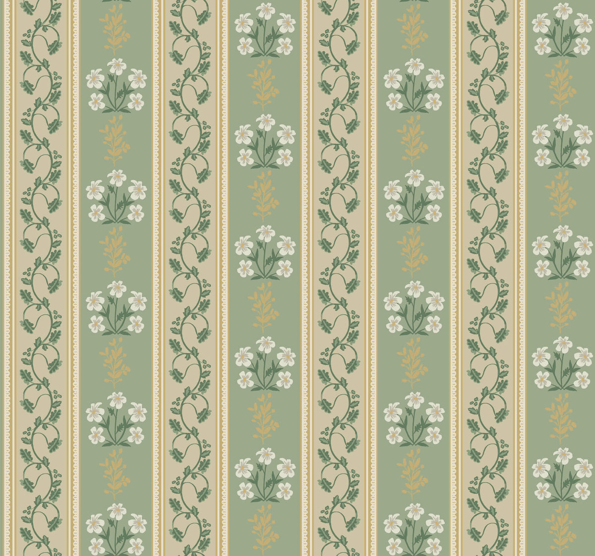 Rifle Paper Co. Portico Wallpaper Sample - Sage