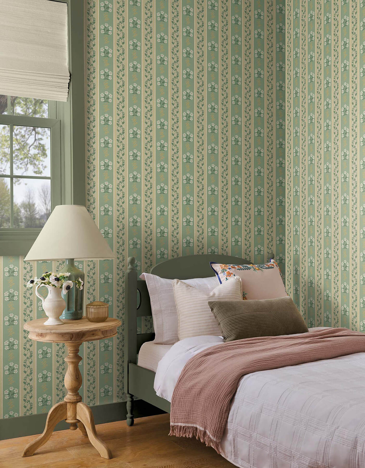 Rifle Paper Co. Portico Wallpaper Sample - Sage