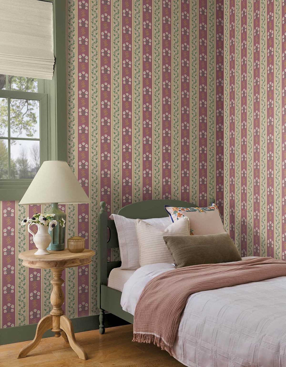 Rifle Paper Co. Portico Wallpaper - Burgundy