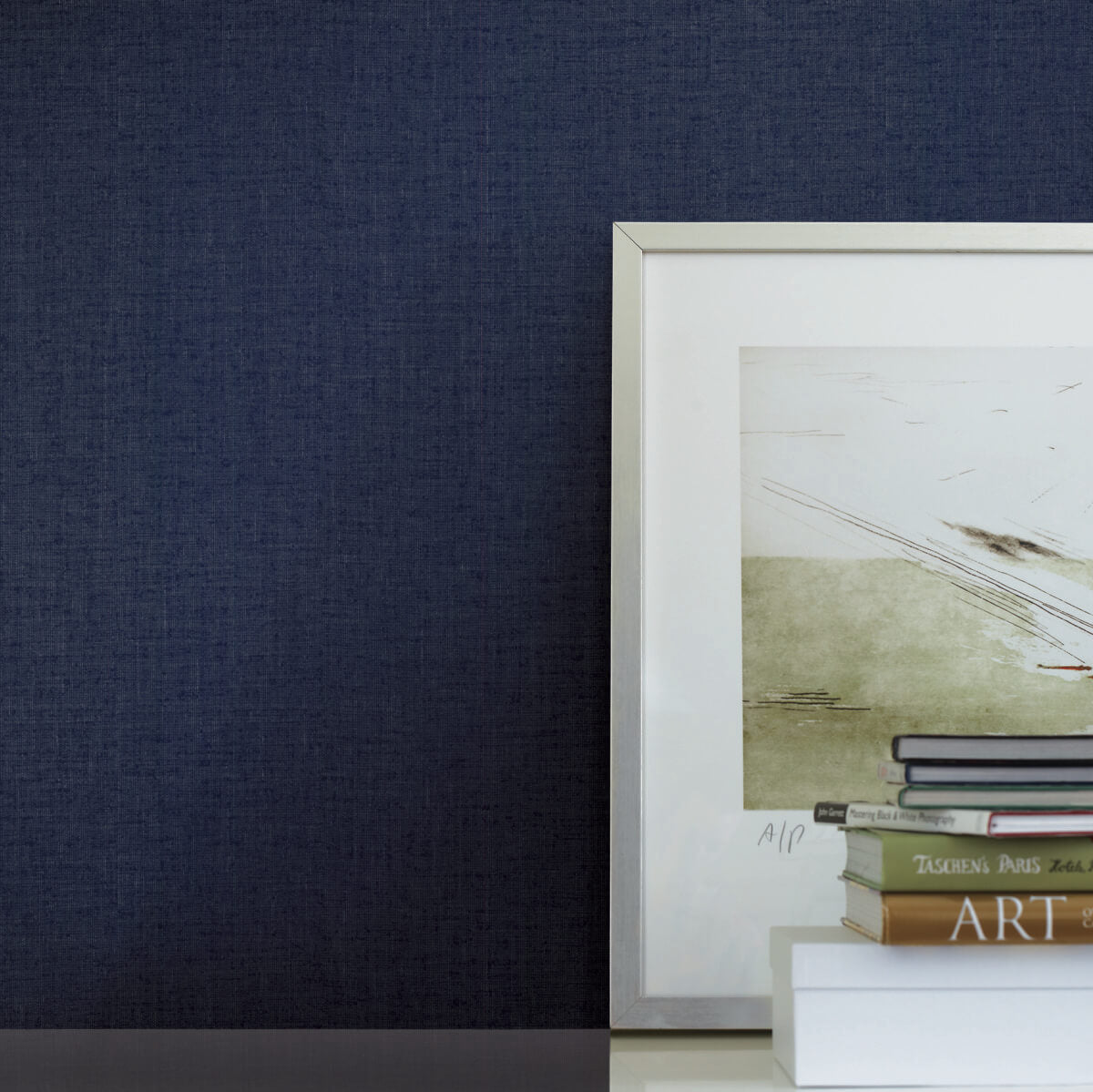 Ronald Redding Traveler Diplomacy Weave Wallpaper - Blue