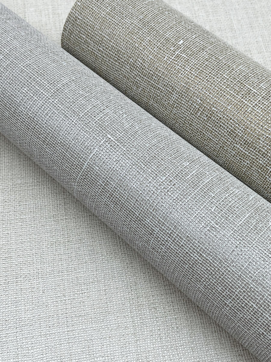 York Artistic Abstracts Gesso Weave Wallpaper - Off White