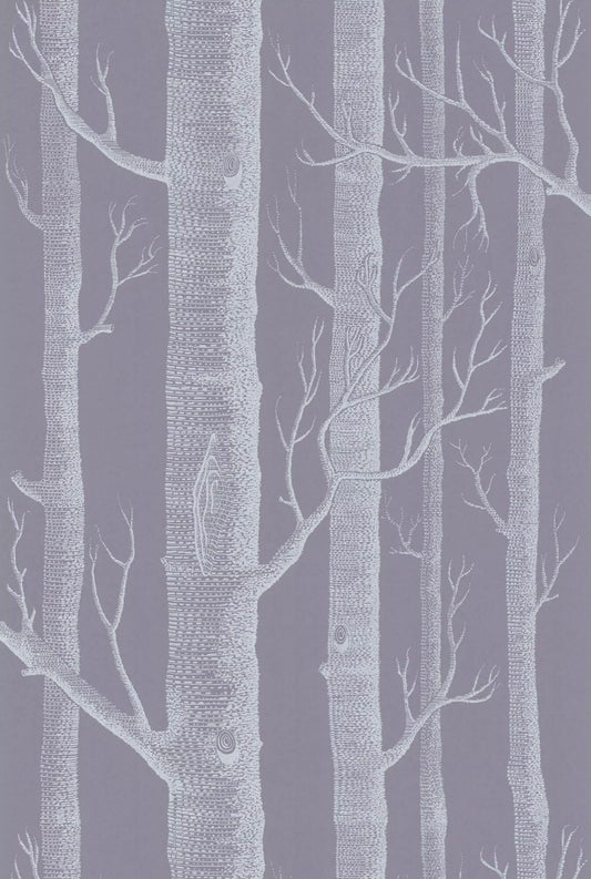 Cole & Son Woods Wallpaper - Ivory & Lilac