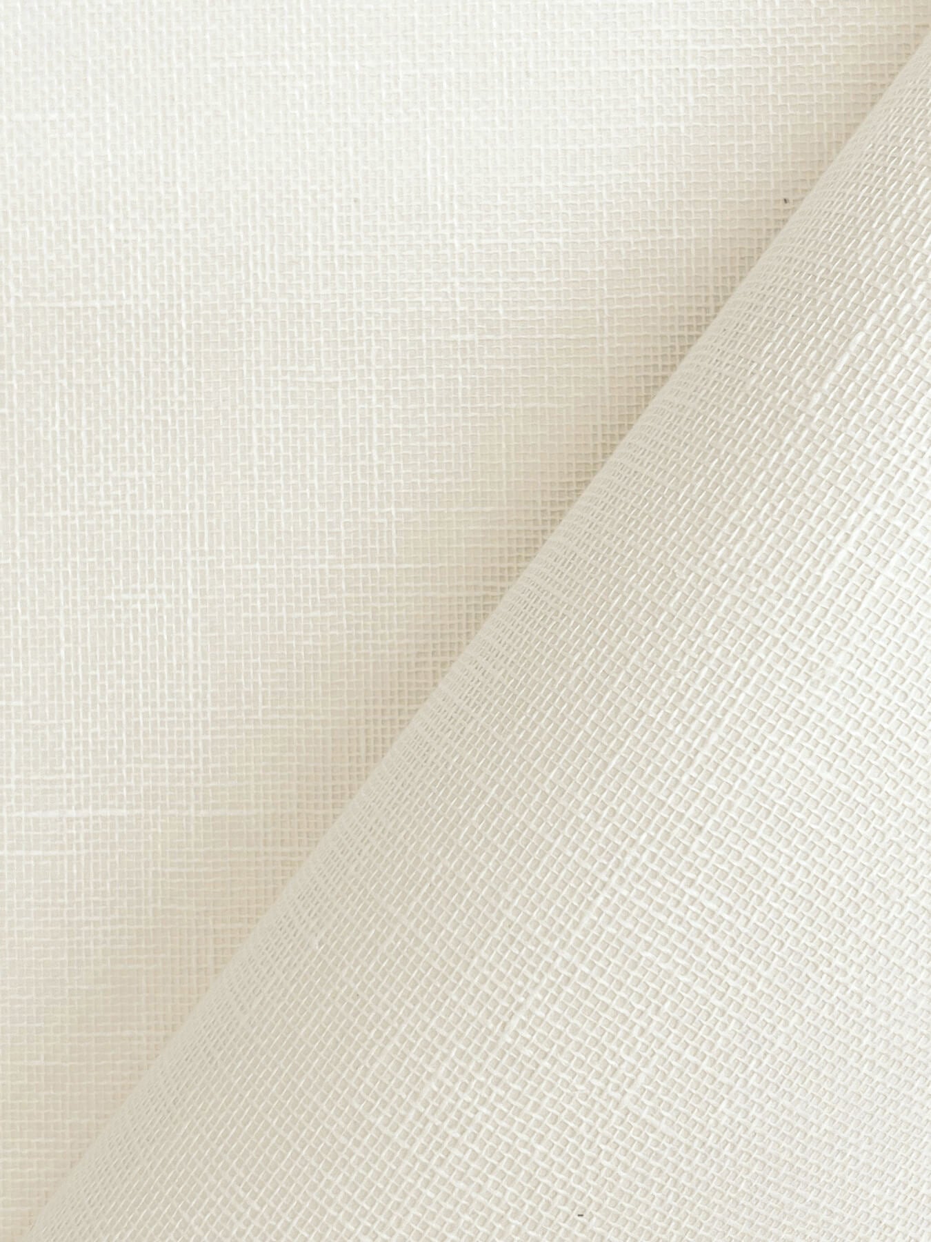 Antonina Vella Artifacts Woven Linen Wallpaper Sample - Cloud
