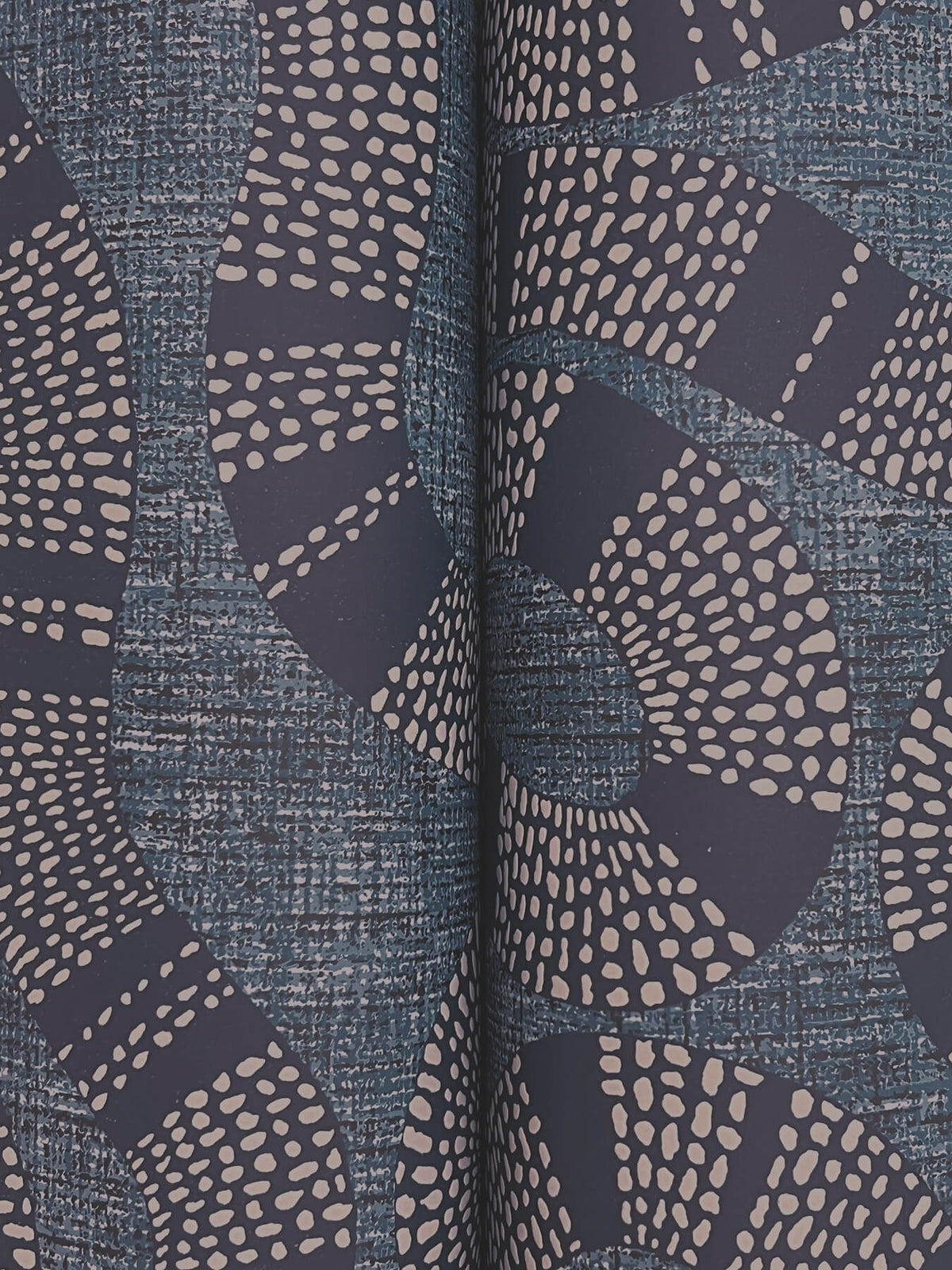Antonina Vella Artifacts Ophidia Wallpaper Sample - Navy