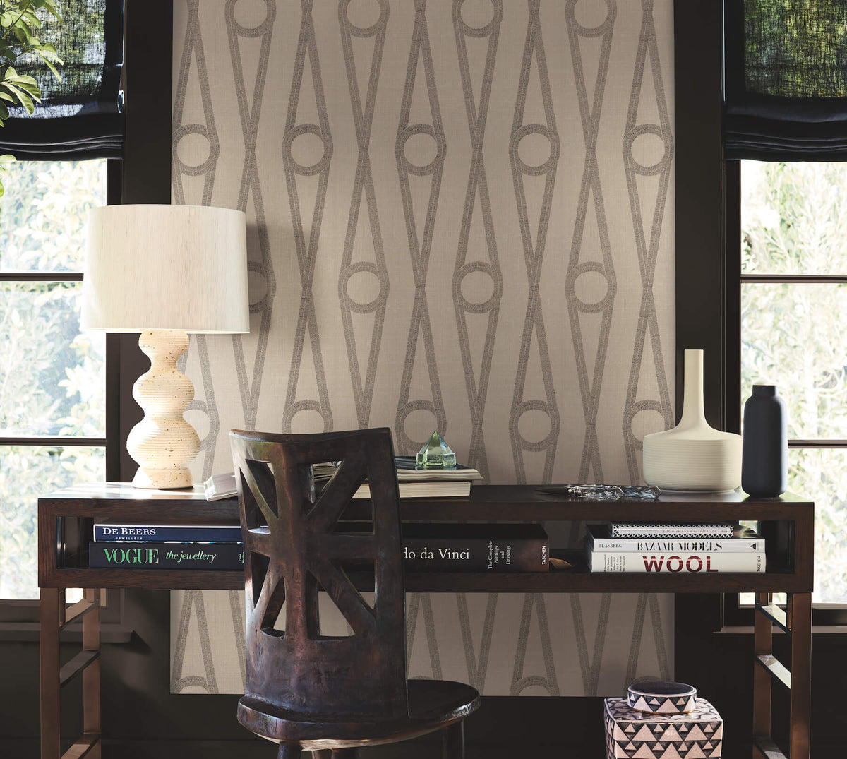Antonina Vella Artifacts Henlein Wallpaper Sample - Gold