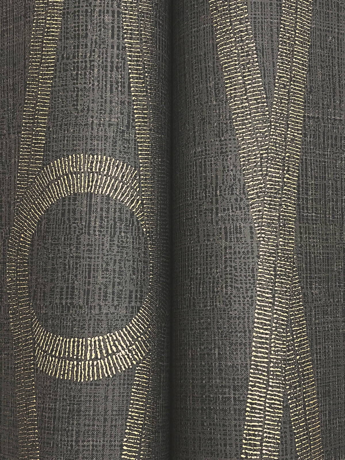 Antonina Vella Artifacts Henlein Wallpaper Sample - Charcoal