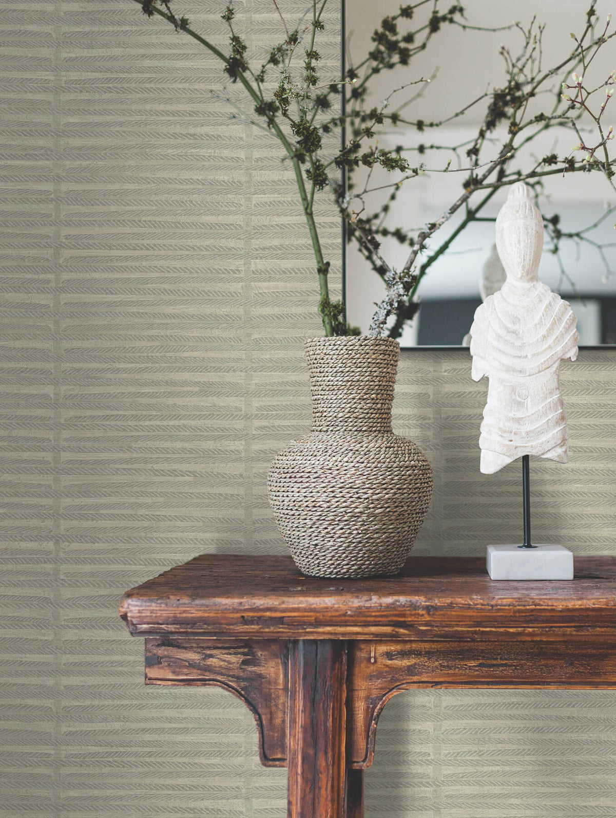 Antonina Vella Artifacts Iringa Wallpaper Sample - Linen