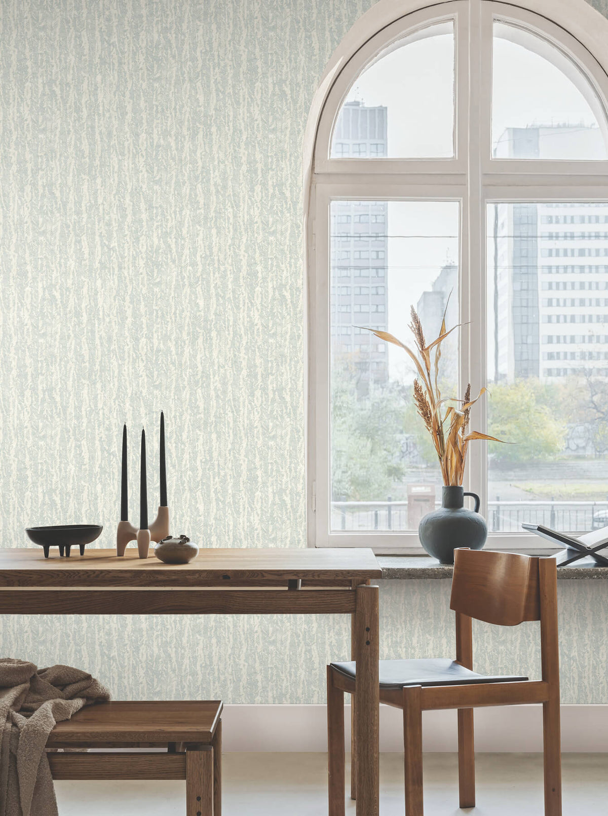 Antonina Vella Artifacts Juju Wallpaper - Sky Blue