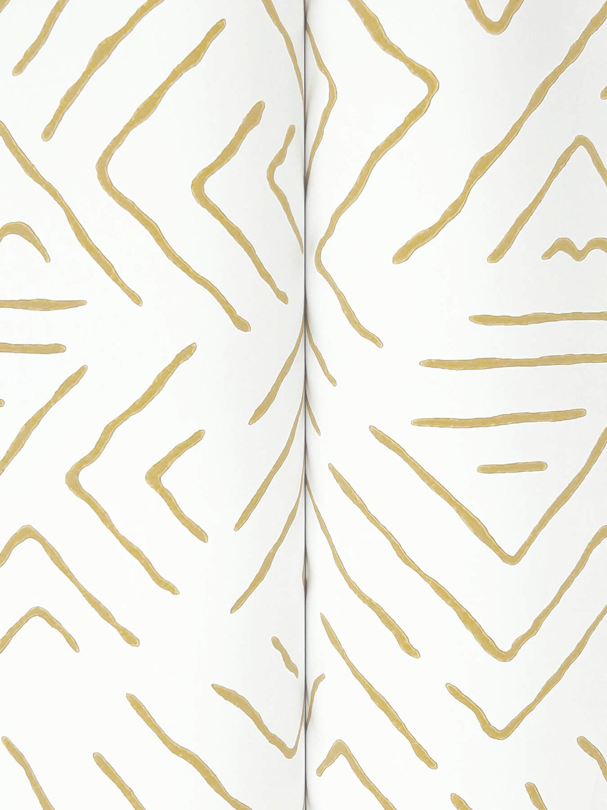 Antonina Vella Artifacts Sirih Wallpaper - Ochre & White