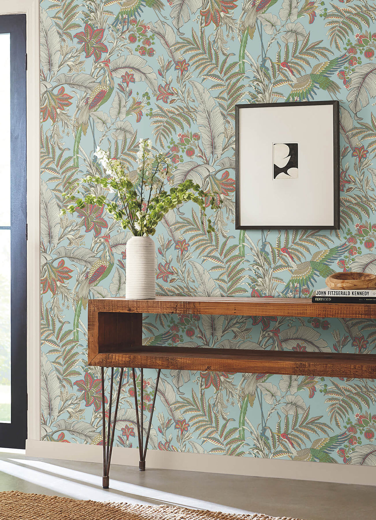 Antonina Vella Artifacts Heronwood Wallpaper - Sky Blue