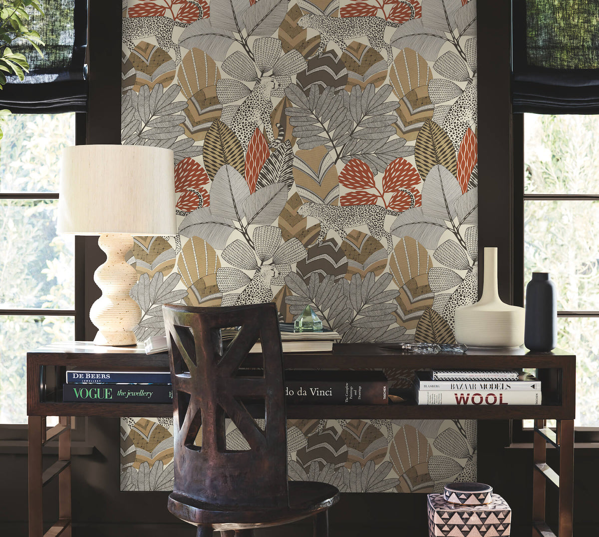 Antonina Vella Artifacts Namiri Wallpaper - Ochre