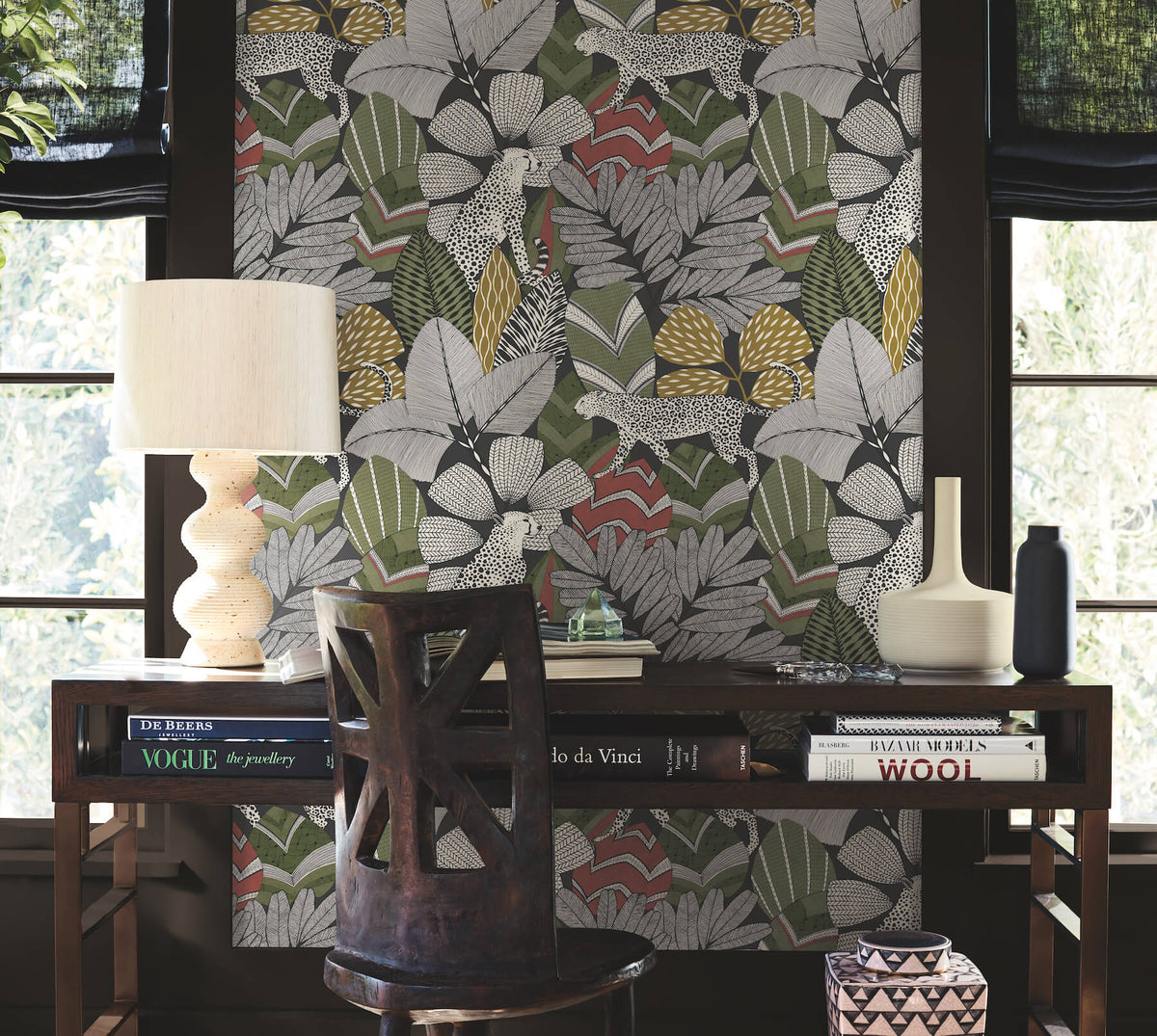 Antonina Vella Artifacts Namiri Wallpaper - Black