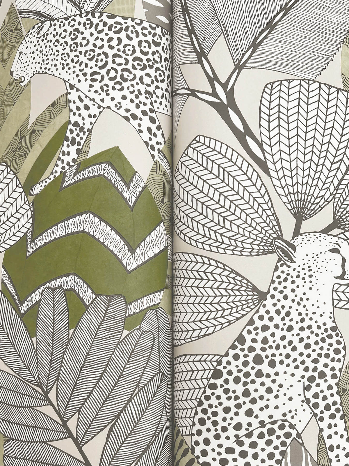 Antonina Vella Artifacts Namiri Wallpaper Sample - Green