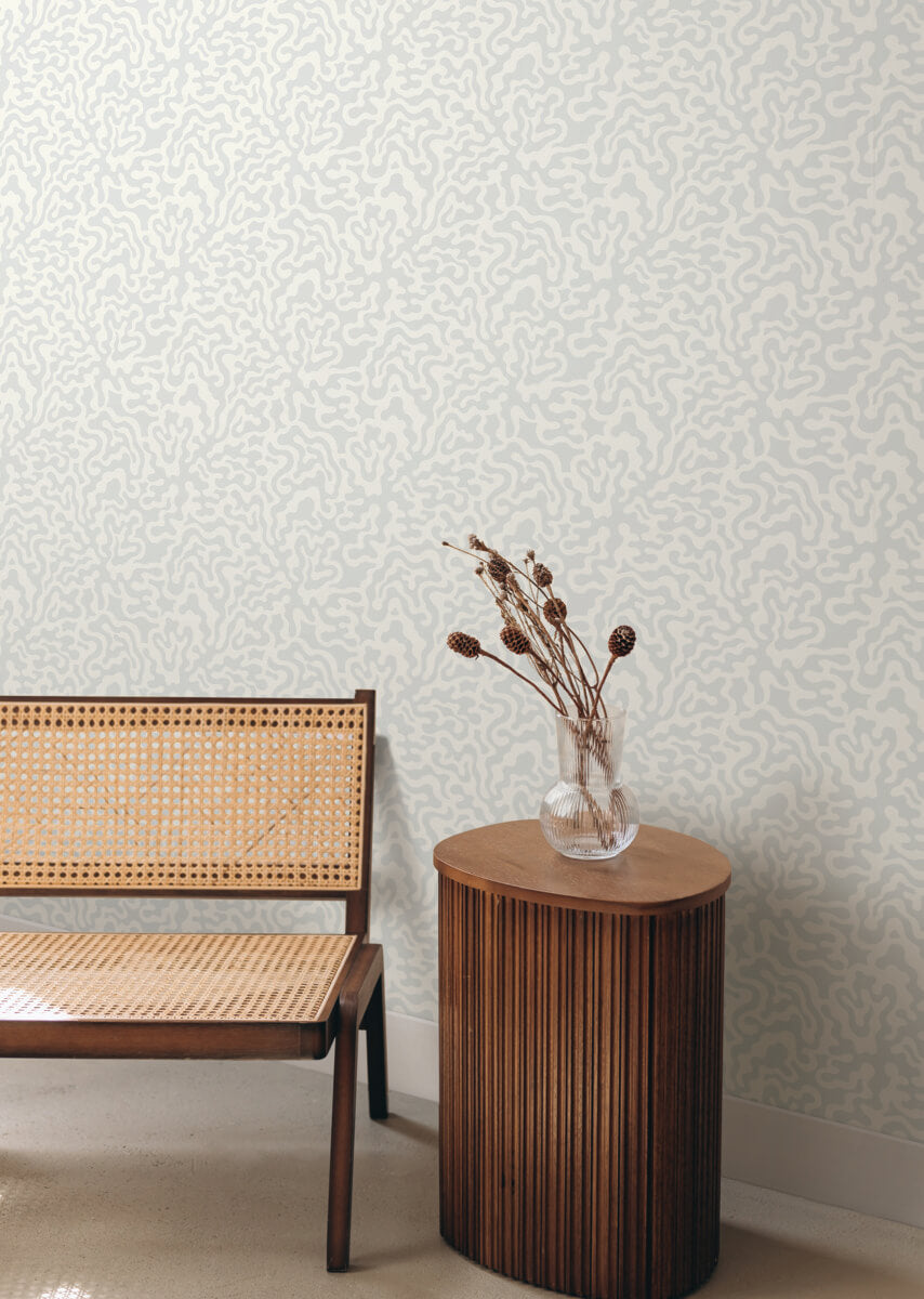 York Artistic Abstracts Nebulous Cloud Wallpaper - Cream
