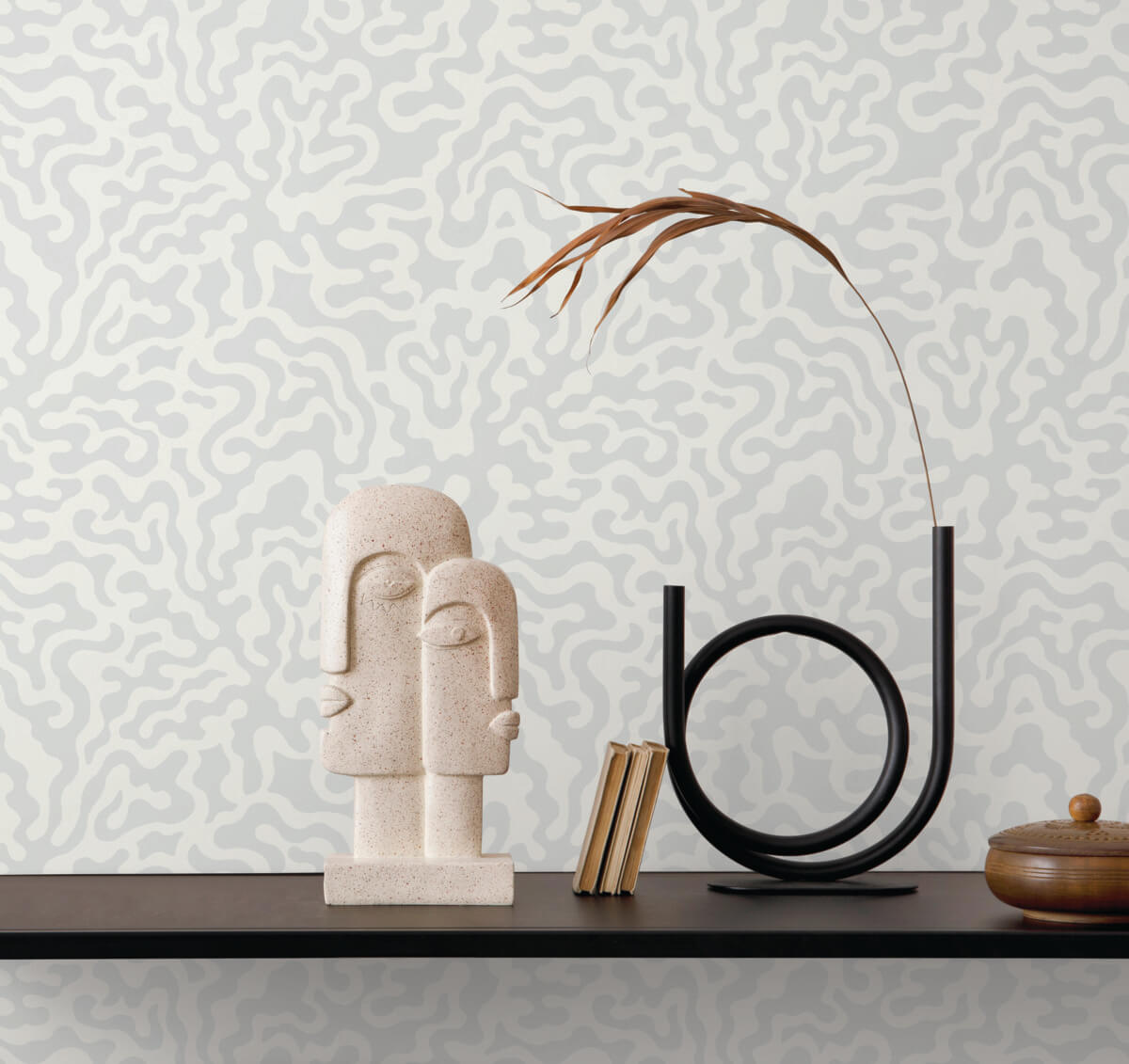 York Artistic Abstracts Nebulous Cloud Wallpaper - Cream