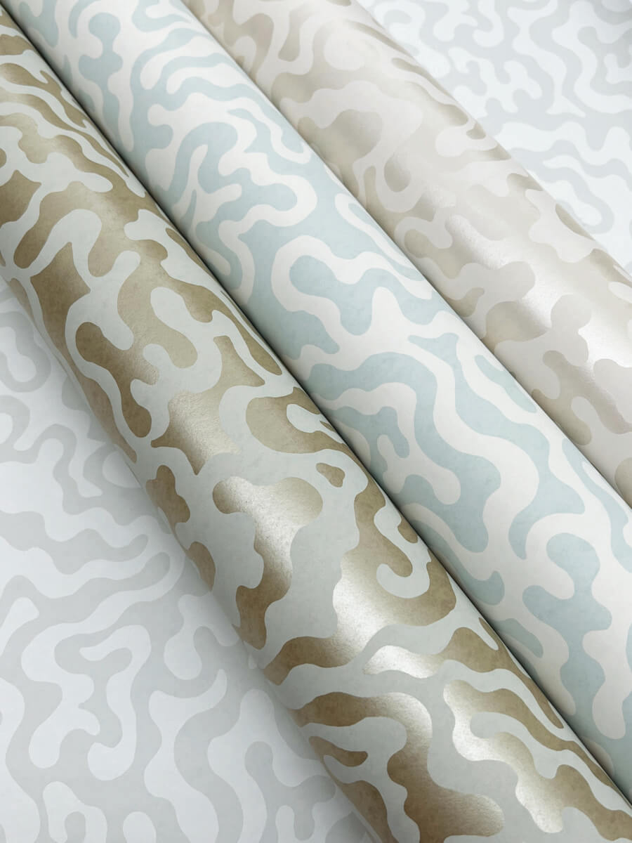 York Artistic Abstracts Nebulous Cloud Wallpaper - Gray