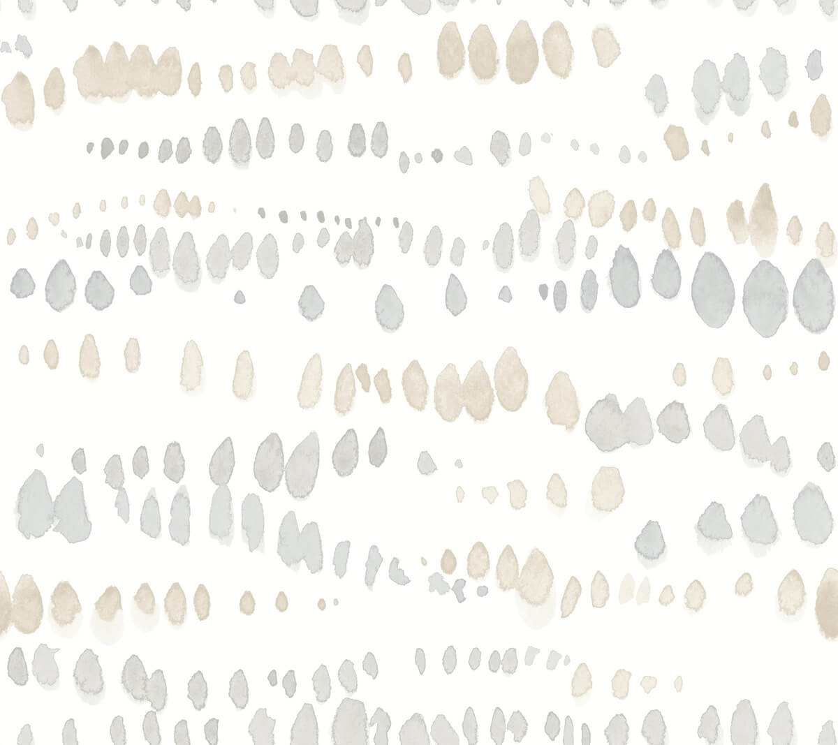 York Artistic Abstracts Dewdrops Wallpaper - Neutral