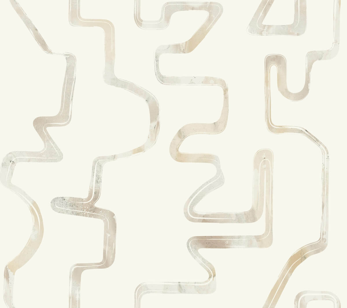 York Artistic Abstracts Abstract Aura Wallpaper - Beige