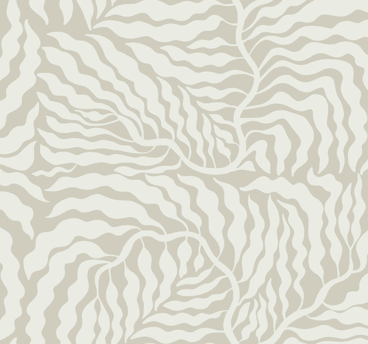 York Artistic Abstracts Fern Fronds Wallpaper - Taupe