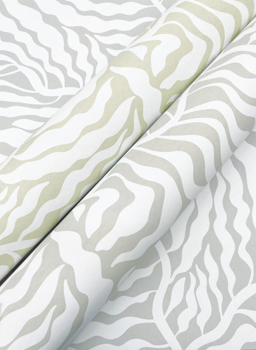 York Artistic Abstracts Fern Fronds Wallpaper - Taupe