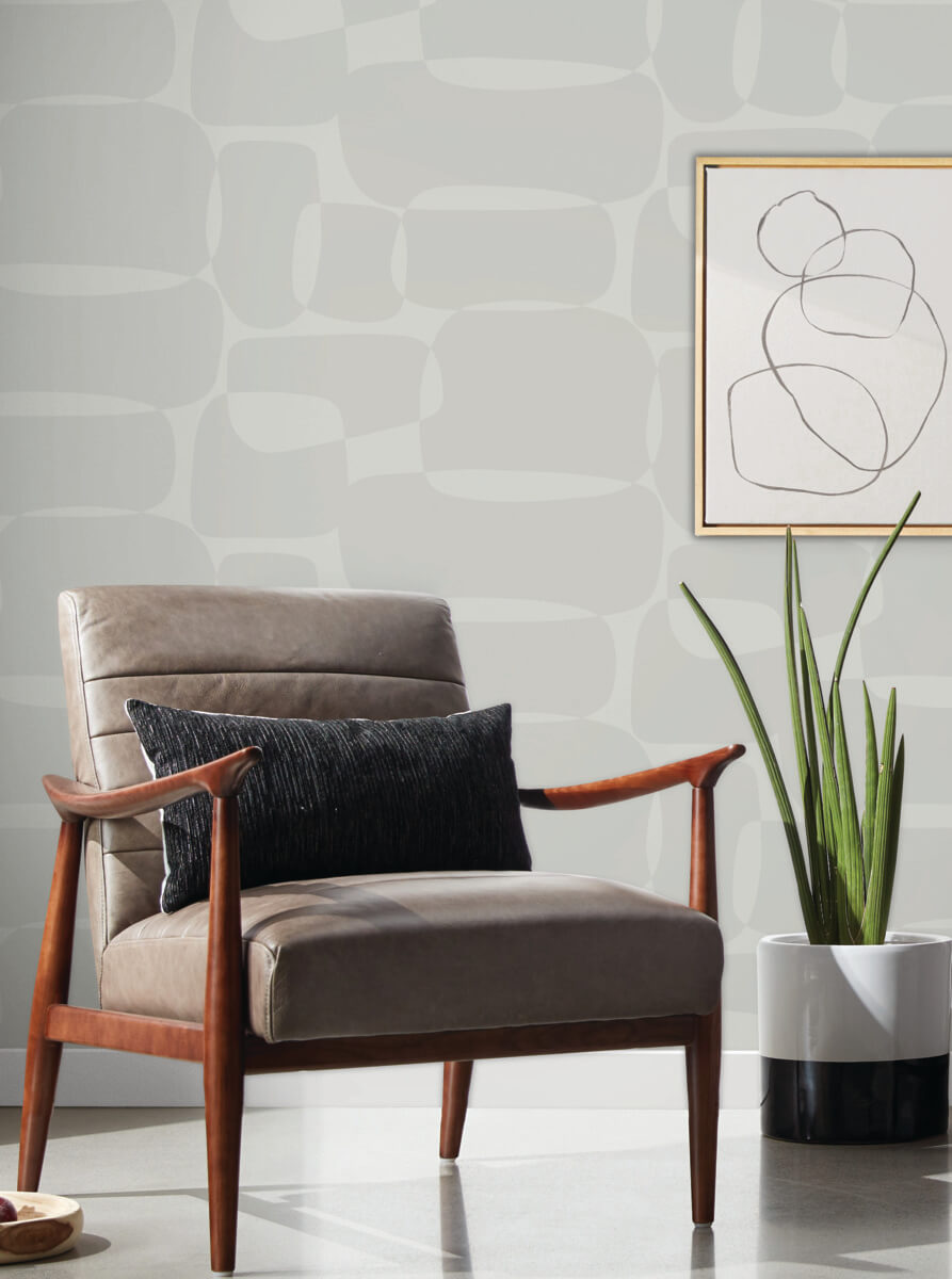York Artistic Abstracts Block Wallpaper - Gray