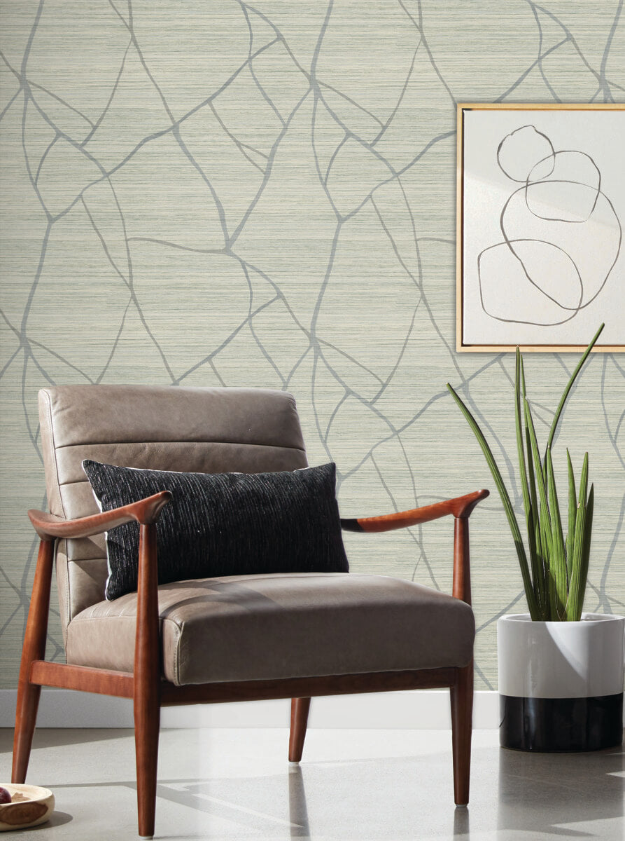 York Artistic Abstracts Raska Wallpaper - Green