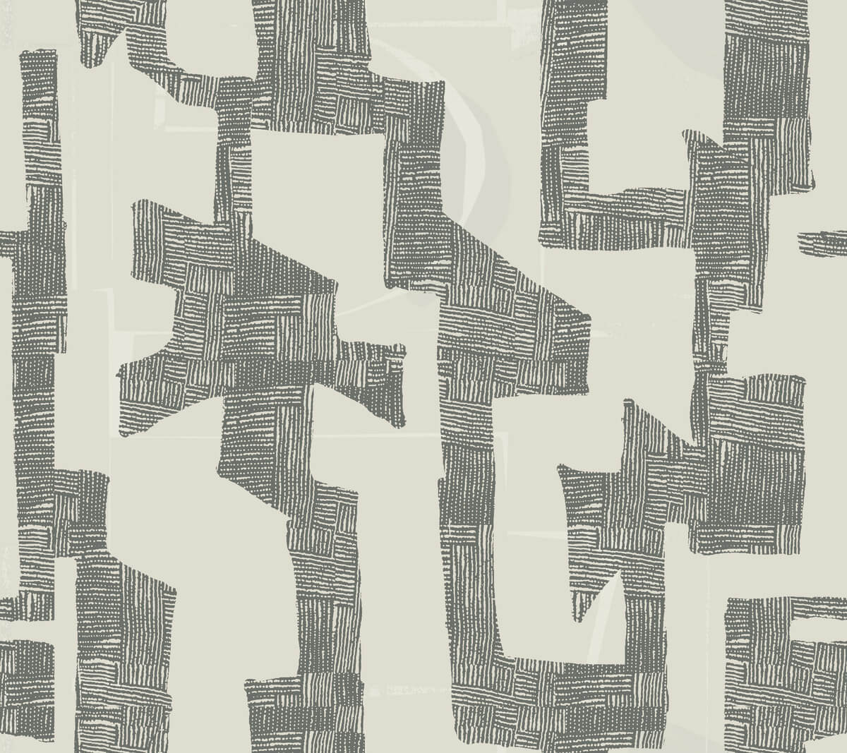 York Artistic Abstracts Modern Tribal Wallpaper - Taupe