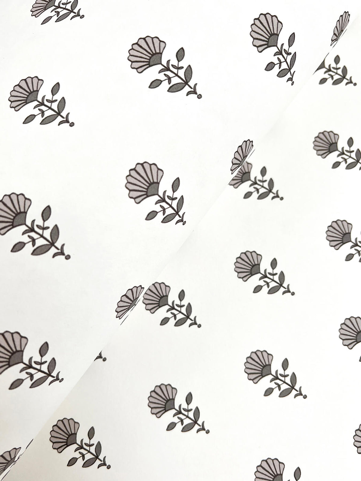 Erin Gates Libby Mini Floral Wallpaper Sample - Stone
