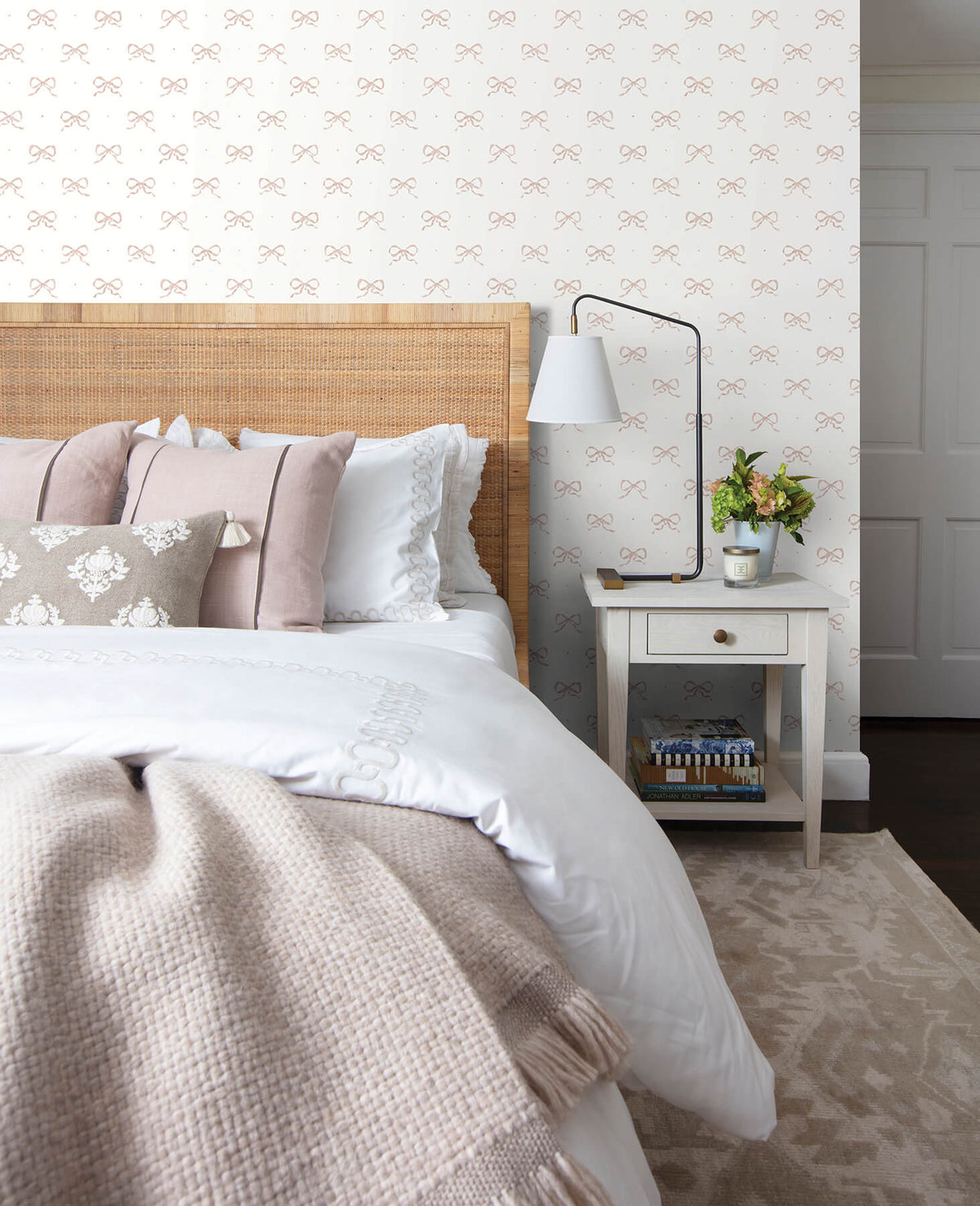 Erin Gates Emma Large Bow Wallpaper Sample - Petal
