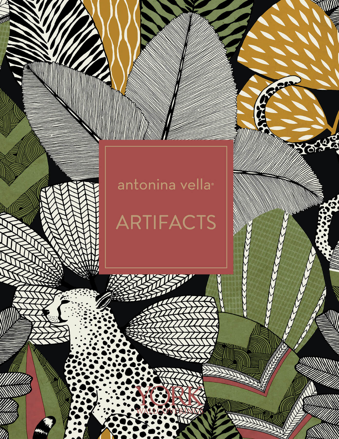 Antonina Vella Artifacts Sirih Wallpaper - Black & White