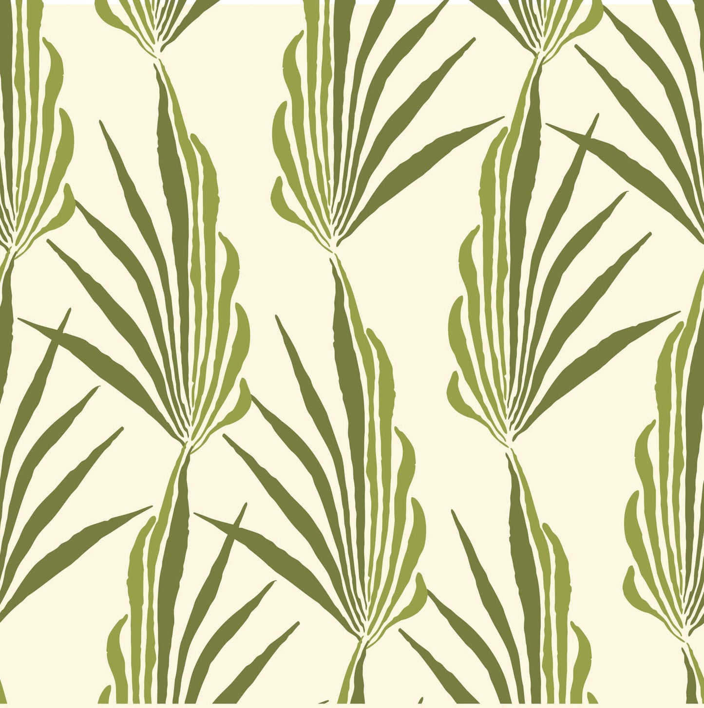 Mitchell Black Areca Palm Wallpaper Sample - Green Leaf