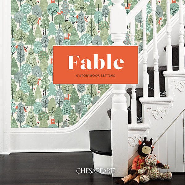 Chesapeake Fable Tatula Floral Wallpaper - Chestnut