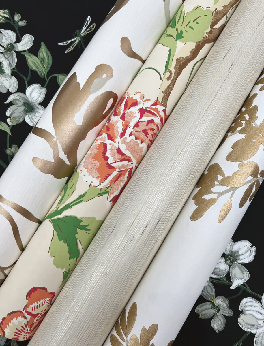 York Blooms Second Edition Makasa Sisal Wallpaper Sample - White