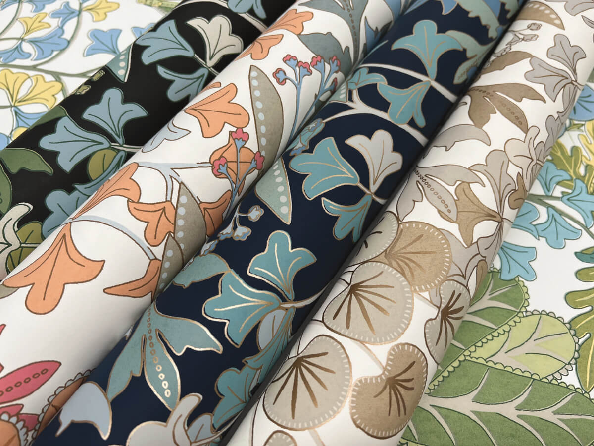 York Blooms Second Edition Forest Floor Wallpaper Sample - Green