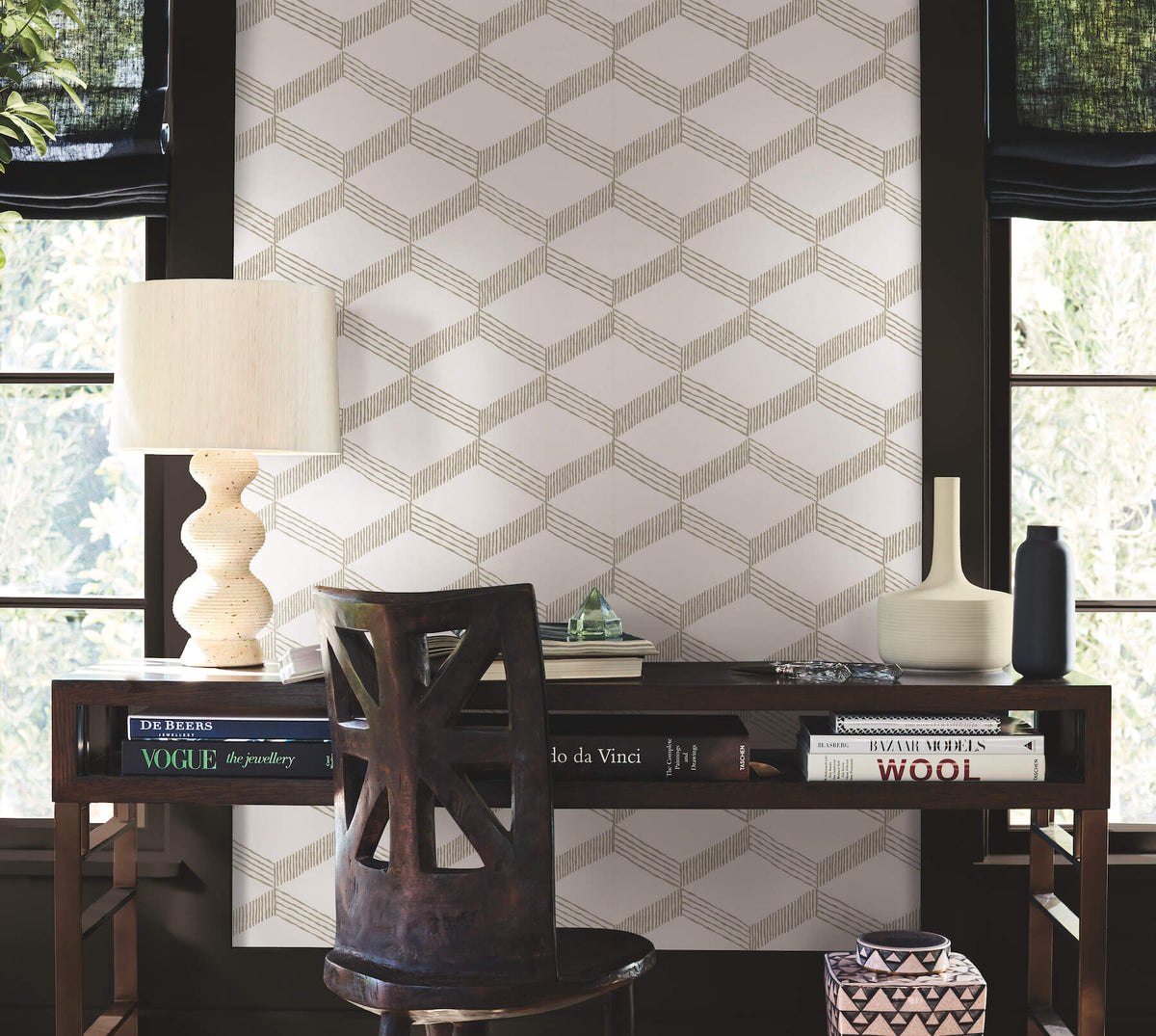 Antonina Vella Artifacts Palisades Paperweave Wallpaper - Taupe