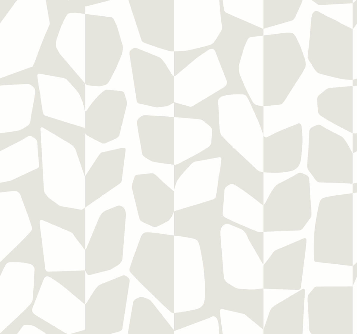 York Black & White Resource Library Primitive Vines Wallpaper - White & Cream