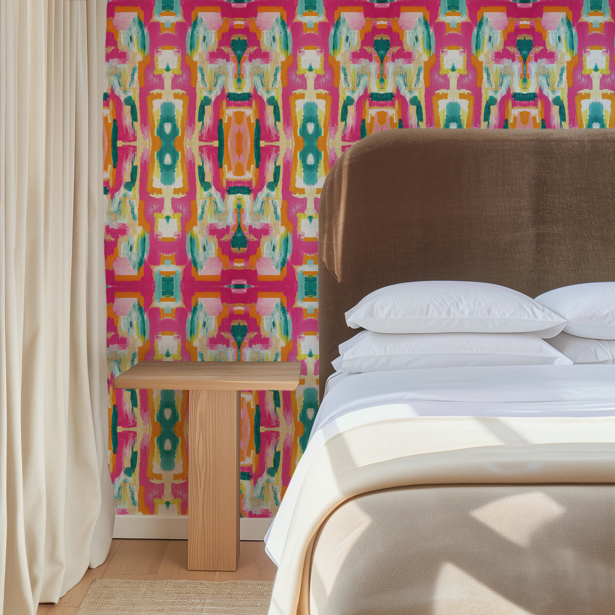 Mitchell Black The Blush Label Bombay Wallpaper Sample