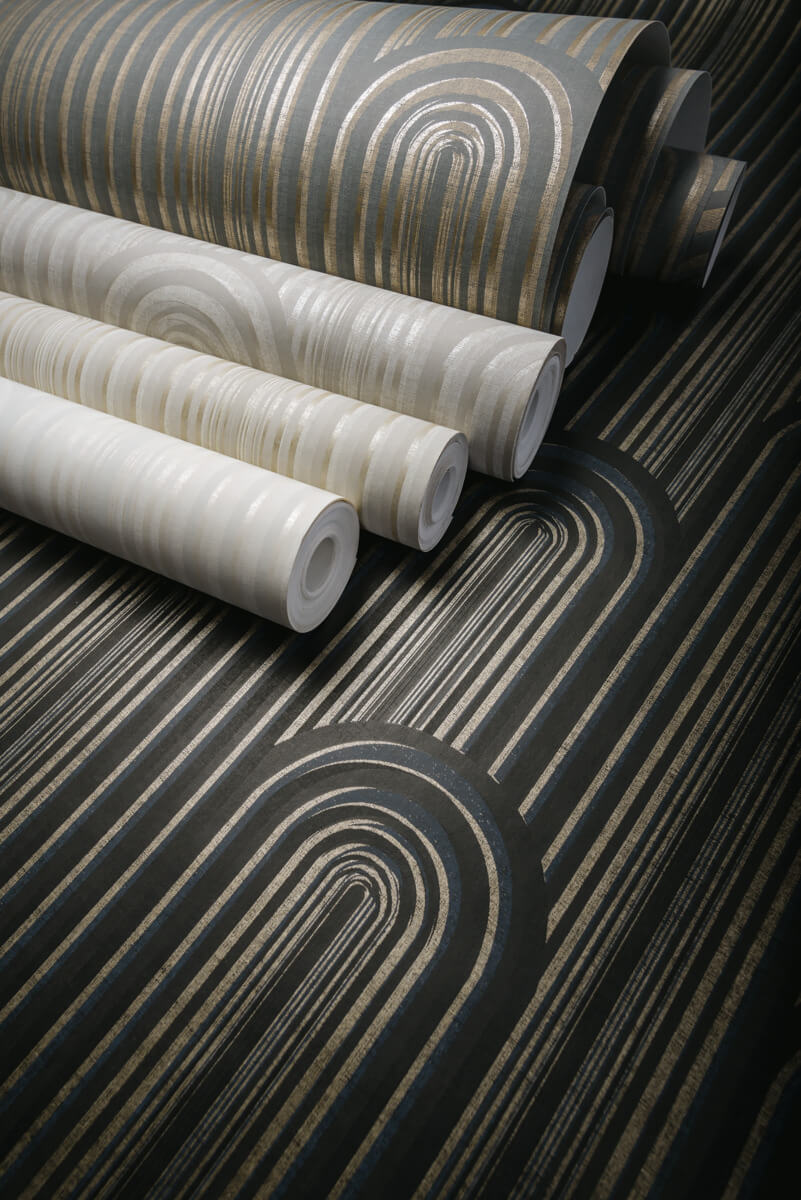 Antonina Vella Deco Speakeasy Wallpaper - Black