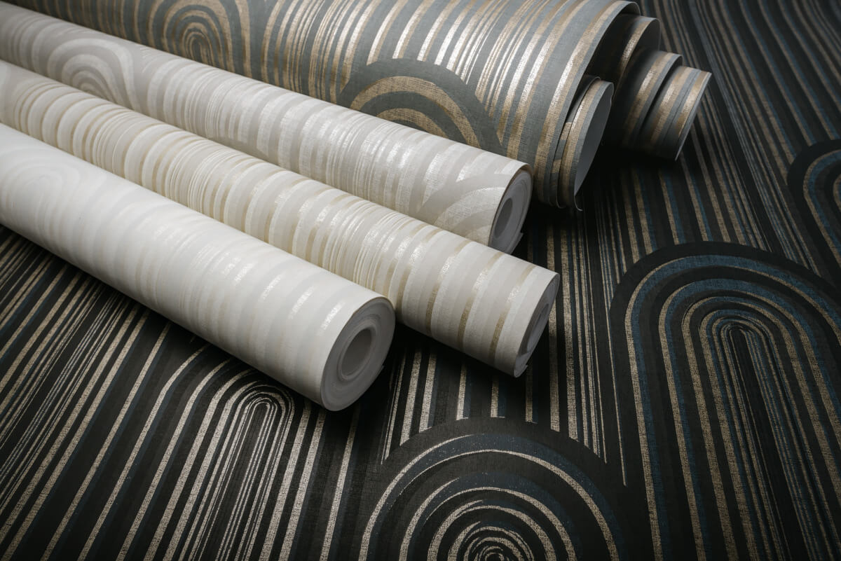 Antonina Vella Deco Speakeasy Wallpaper - Black