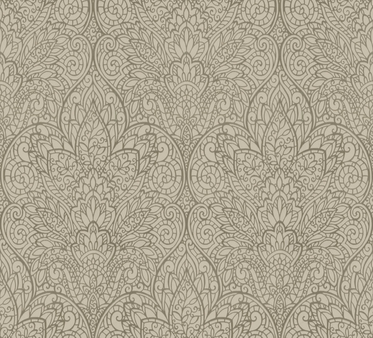 Candice Olson After 8 Paradise Wallpaper - Taupe & Copper