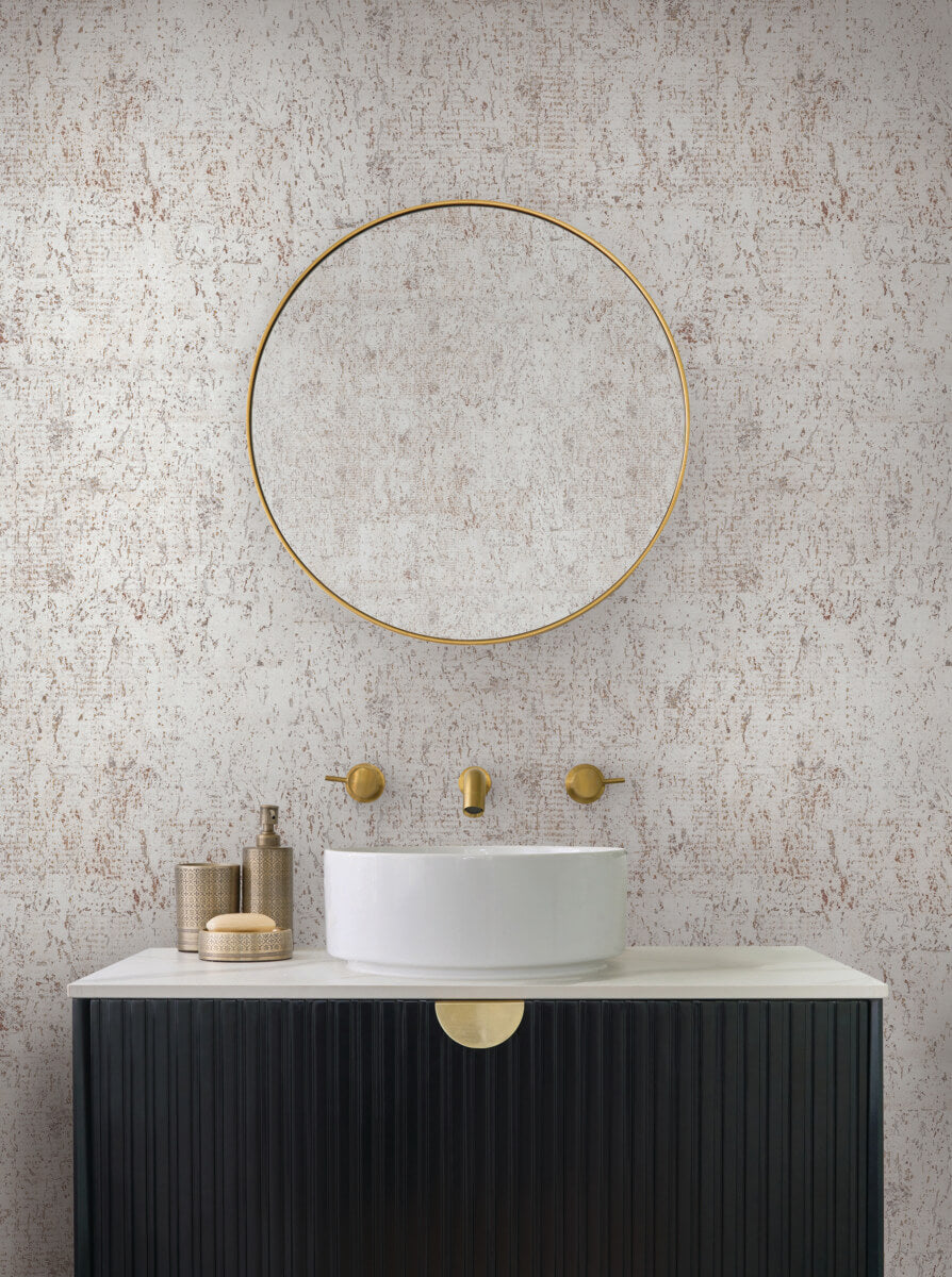 Candice Olson Casual Elegance Cork Wallpaper - White & Silver