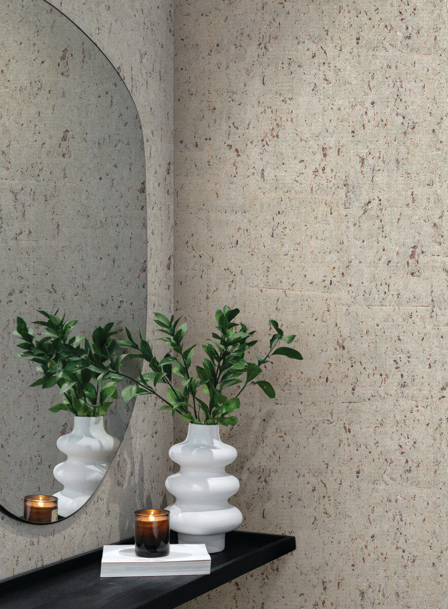 Candice Olson Casual Elegance Cork Wallpaper Sample - Pearl & Gold